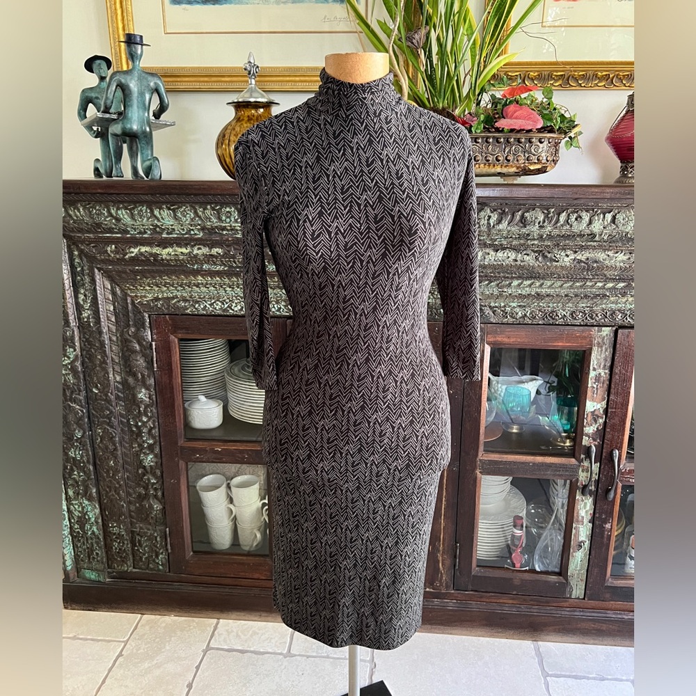 NORMAKAMALI Turtleneck Bodycon Dress